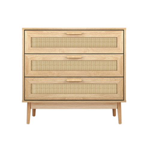 Rattan Chest of 3 Drawers