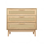 Rattan Chest of 3 Drawers