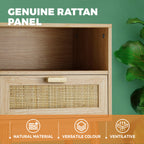 Rattan Bedside Table