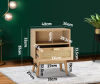 Rattan Bedside Table