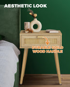 Rattan Bedside Table