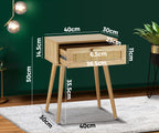 Rattan Bedside Table