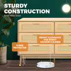 RATTAN SET OF DRAWERS