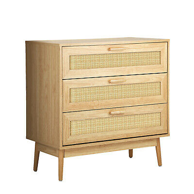 Rattan Chest of 3 Drawers