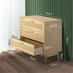Rattan Chest of 3 Drawers