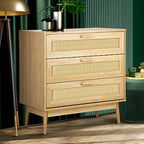 Rattan Chest of 3 Drawers